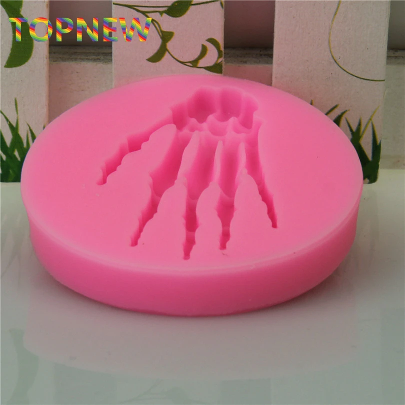 3D Хэллоуин скелет ручная форма помадка торт шоколад силиконовые формы Декор