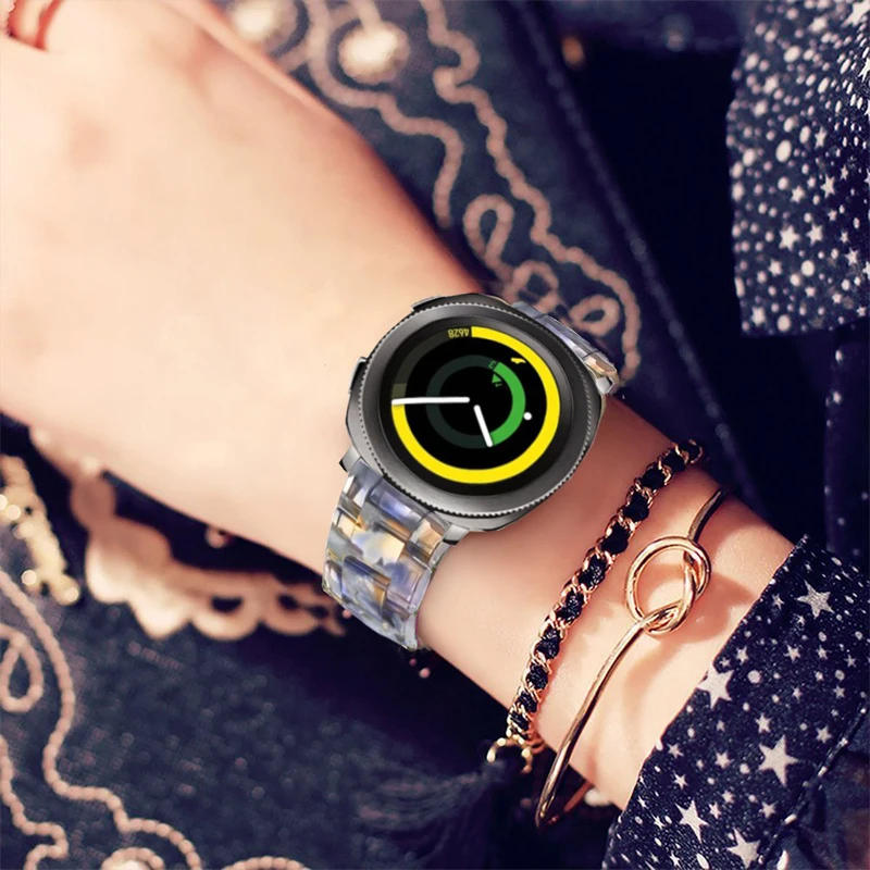 Ремешок полимерный для наручных часов браслет samsung galaxy watch active 2 S2 classic 42 мм amazfit GTR