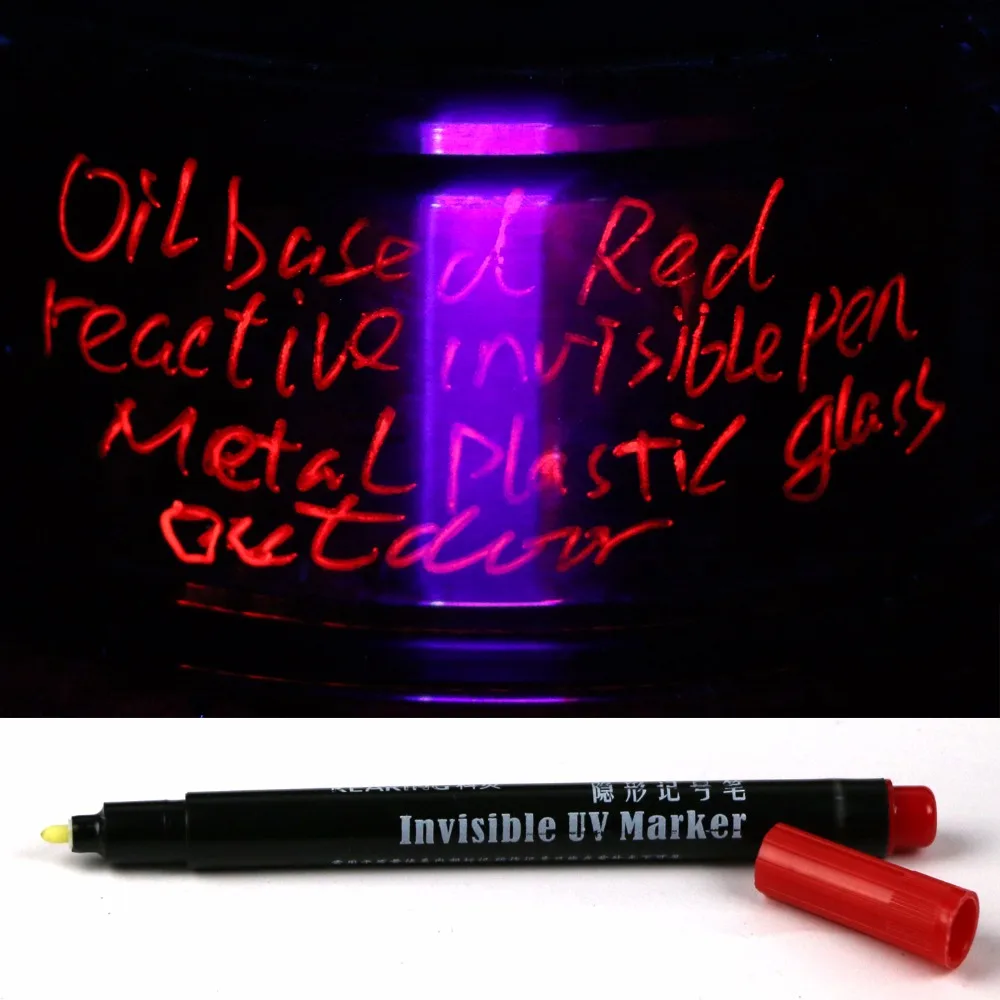 Oily based Transparent UV Reactive Black light Outdoor Mark Pen invisible Under daylight but glow under ink | Красота и здоровье
