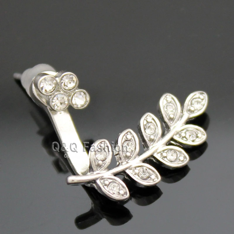 Блогер цветок Маргаритка лист кристалл бар тянуть через качели серьги гвоздики