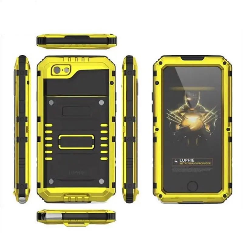 Luphie металлический алюминиевый IP68 Водонепроницаемый защитный силиконовый чехол