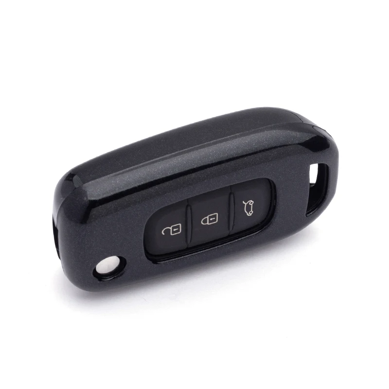 Автомобильный Стайлинг ABS чехол держатель для ключа Shell Renault Koleos 2017 Kadjar складной