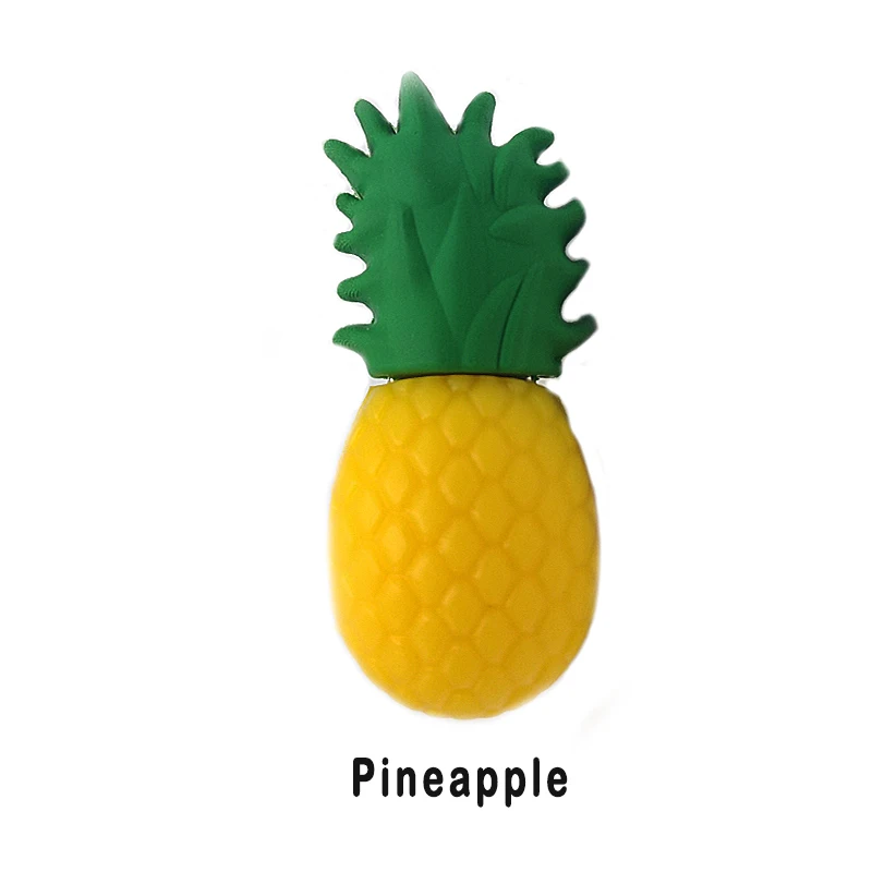 pineapple Флешка, USB флеш-накопитель, 4 ГБ, 8 ГБ, 18 ГБ, 32 ГБ, 64 ГБ, мультяшная карта памяти с фруктами, реальная емкость, флеш-накопитель, ананас/арбуз/банан - Цвет: pineapple