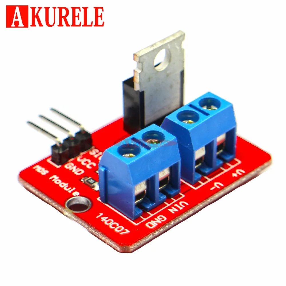 10 шт. 0 24 В верхняя кнопка Mosfet IRF520 драйвер MOS модуль для Arduino MCU ARM Raspberry Pi умная