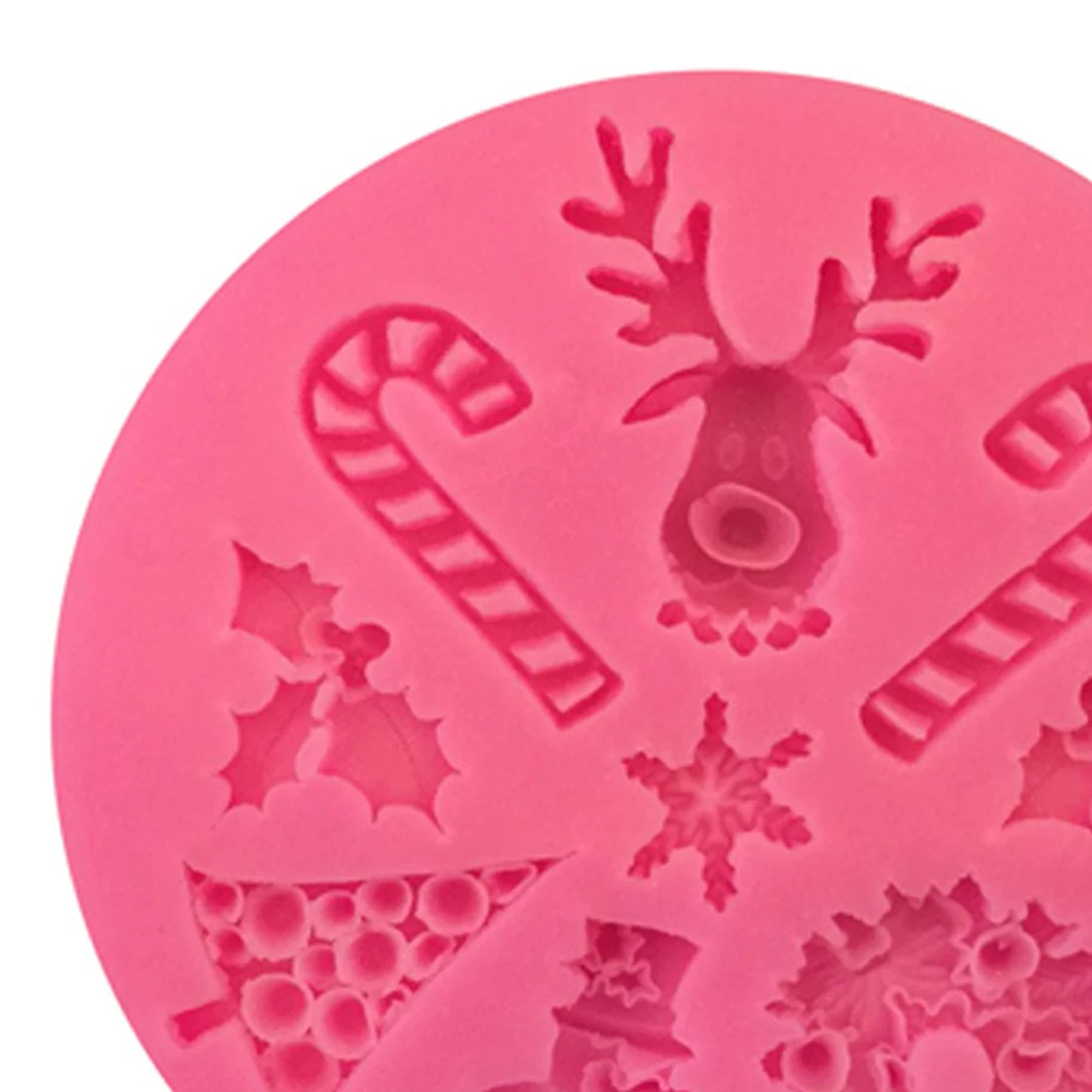 Хорошая Рождественская форма для торта в виде лося силиконовая мастики снега