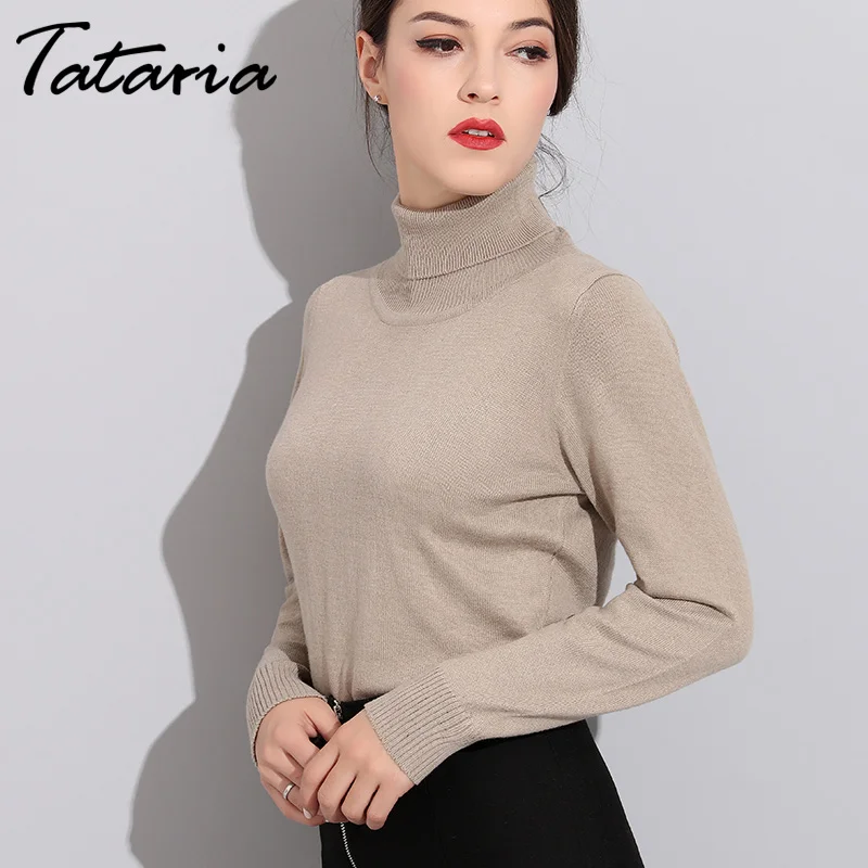 Кашемировый Женский пуловер свитер водолазка вязаный длинный рукав Весна 2022