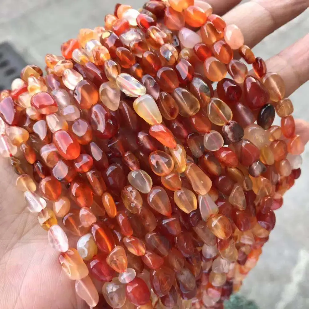 

6x8mm Natural Green Sand Stone Beads DIY Freefrom Shape Loose Red Agates /Opal/Blue Sand Stone Beads For Jewelry Making 15''