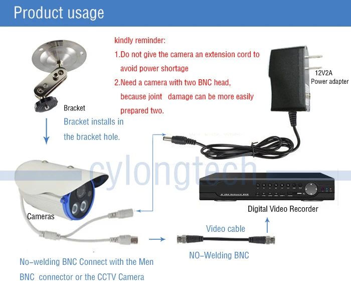 DIY CCTV камера ИК Водонепроницаемая камера металлическая крышка корпуса. CY-C1010C