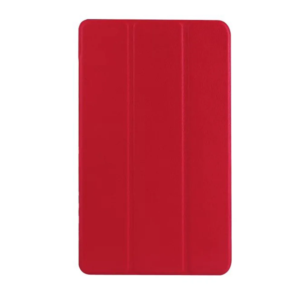 Чехол для huawei MediaPad M2 8," Тонкий Магнитный флип-чехол с подставкой из искусственной кожи чехол для huawei MediaPad M2 8 M2-801W планшет+ пленка+ ручка - Цвет: Красный