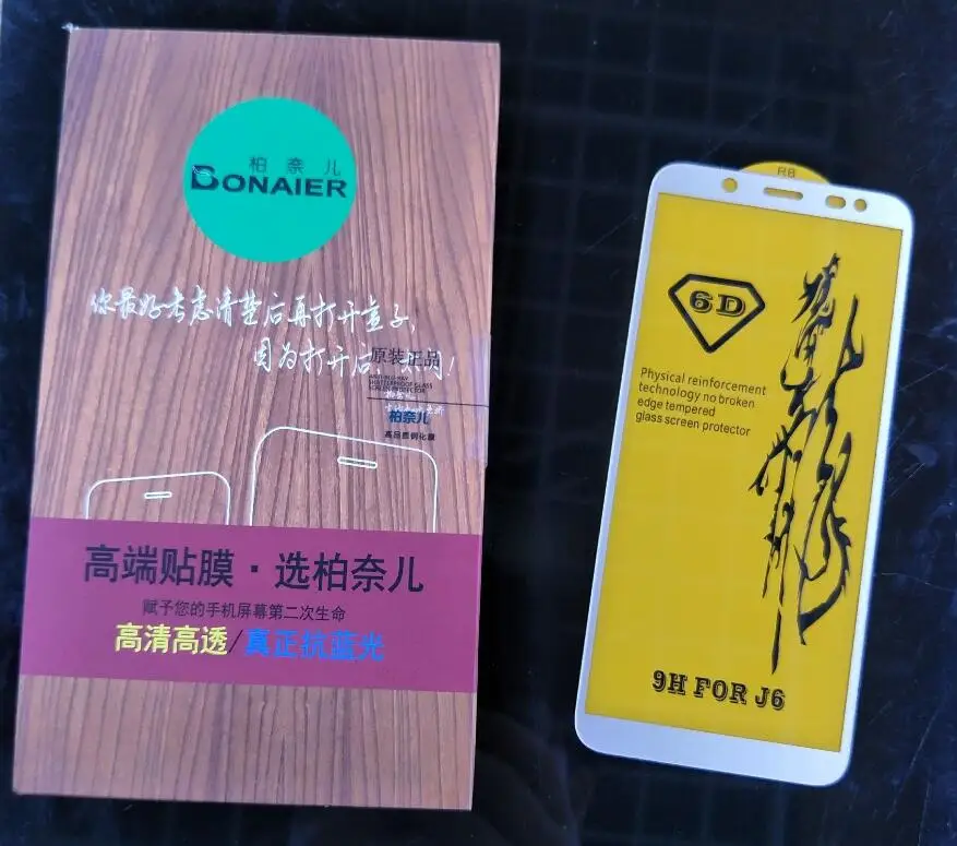 Bonaier полностью наклеиваемая поверхность закаленное Стекло для samsung Galaxy J6 J600 J600F/DS Экран Защитная крышка для samsung J6 защитный Стекло