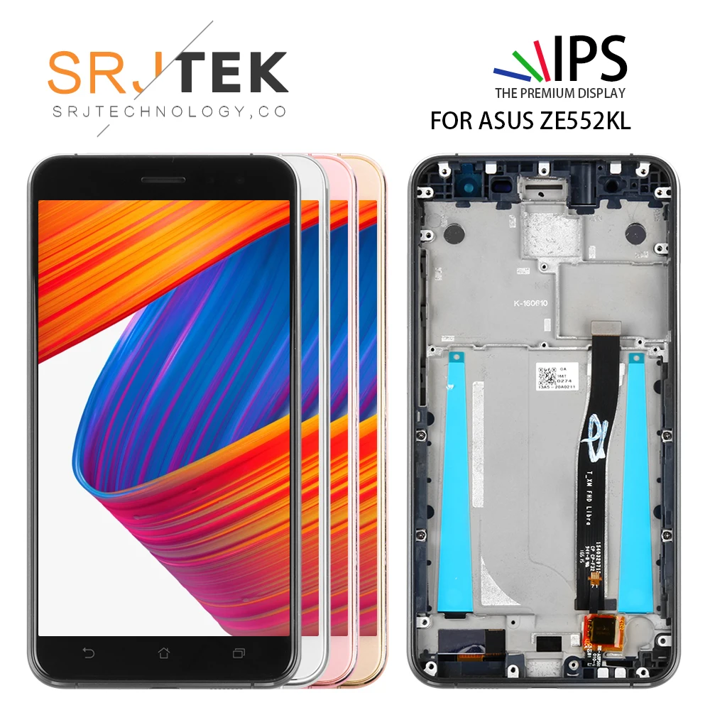 Для Asus Zenfone 3 ZE552KL ЖК дисплей панель сенсорный экран дигитайзер в сборе с рамкой