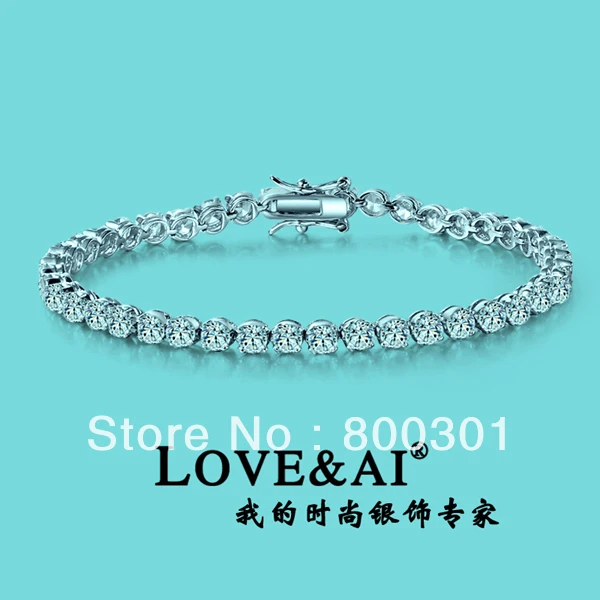 40162 3 75 мм Φ|sterling silver tennis bracelet|tennis braceletsilver bracelet |