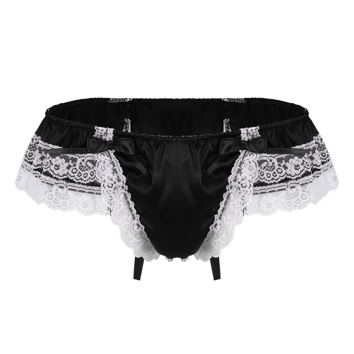 DPOIS Гей Нижнее белье для мужчин сексуальные милые под одеждой мягкие атласные