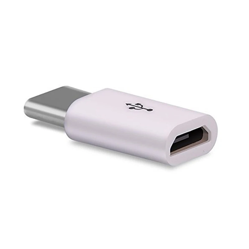 White LZN Micro Usb Мужской к тип-c Microusb T c конвертер адаптер для huawei Macbook Oneplus Xiaomi Otg зарядный кабель для передачи данных - Цвет: White