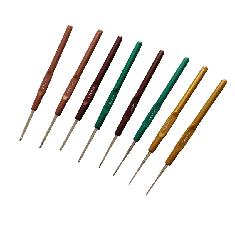 8 шт./компл. вязальные спицы крючки для вязания пластиковые инструменты 0 65/0 8/1 0/1