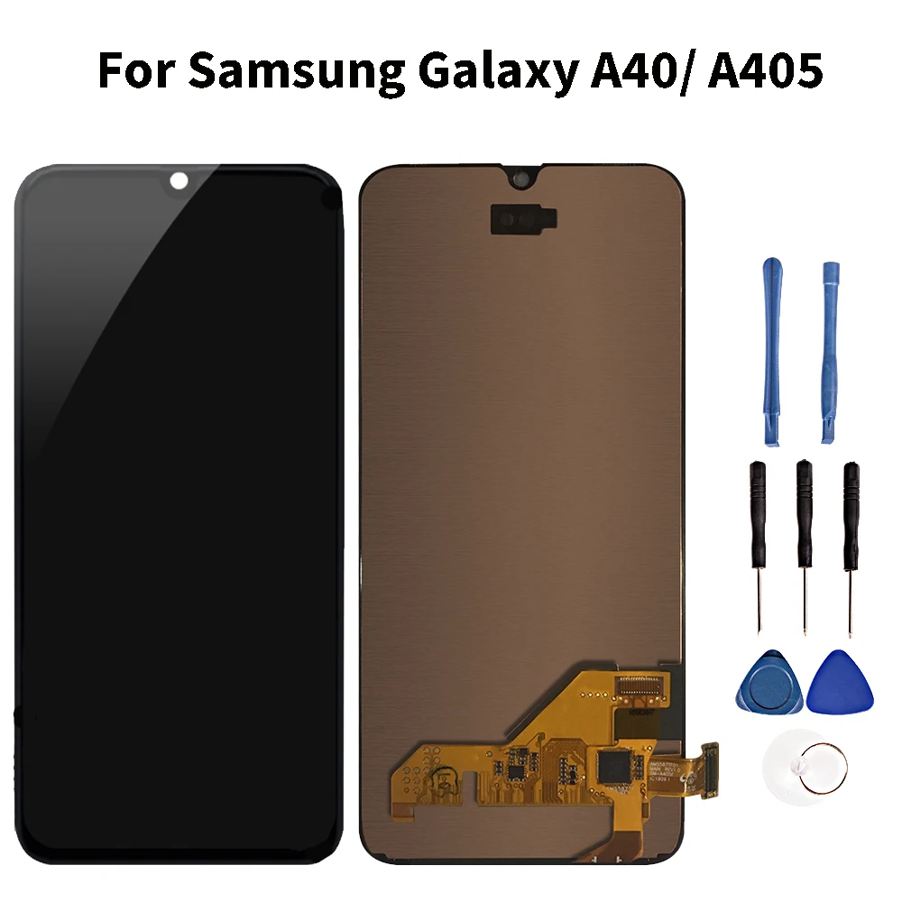 Качественный ЖК-дисплей для samsung Galaxy A40/A405 сенсорный экран ЖК-дисплей дигитайзер сборка для samsung A40 A405 A405F/DS