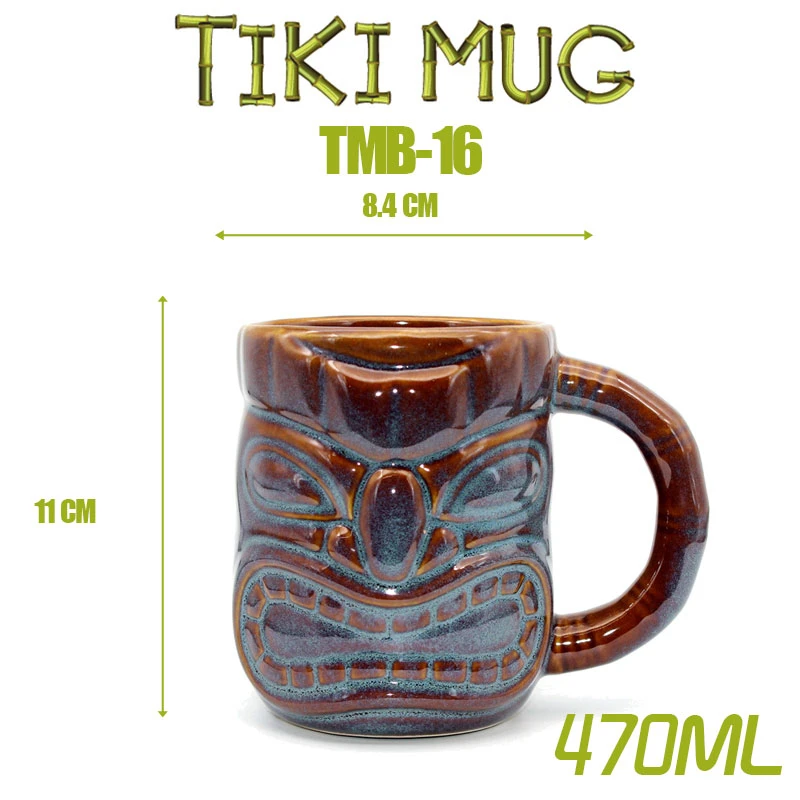 Импортные TikiMug тики Гавайские керамические Коктейльные бокалы для вина оригинальность индивидуальность Mojito Moggi поддержка продукт