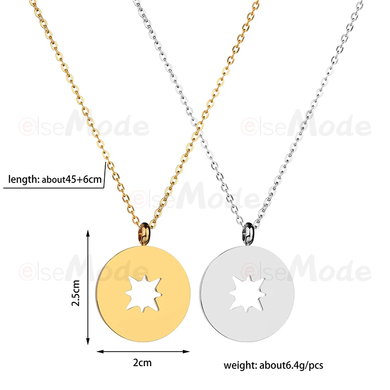 Модное ожерелье ELSEMODE с подвеской в виде снежинки для женщин цепочка из