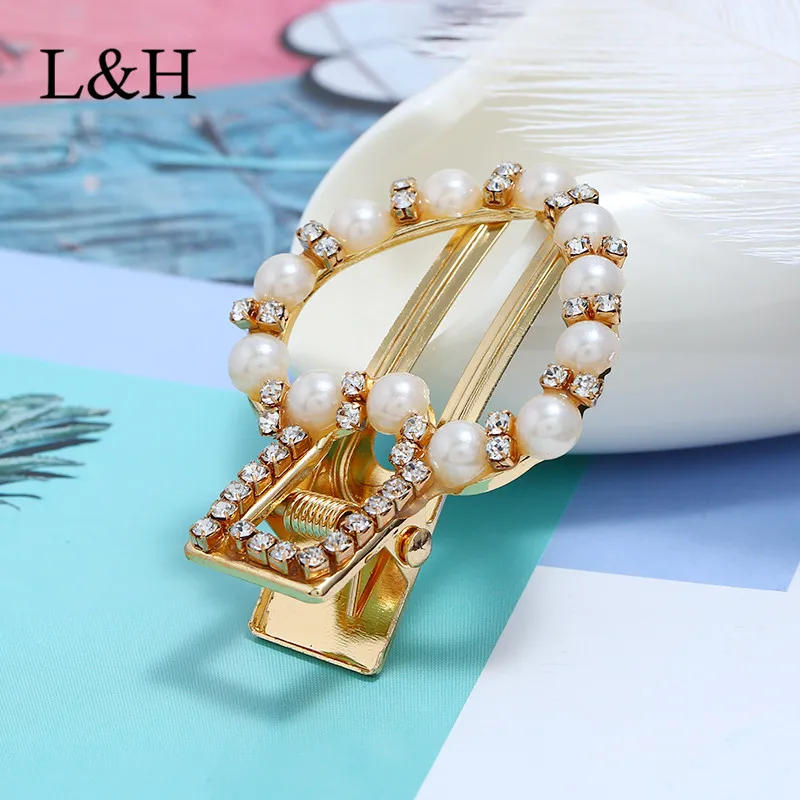 L &amp H модные золотые цветные шпильки классические элегантные имитированные