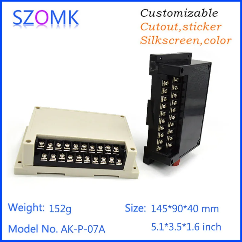 Настенное крепление Электрический пластиковая коробка (4 шт.) 145*90*40 мм din project box PLC