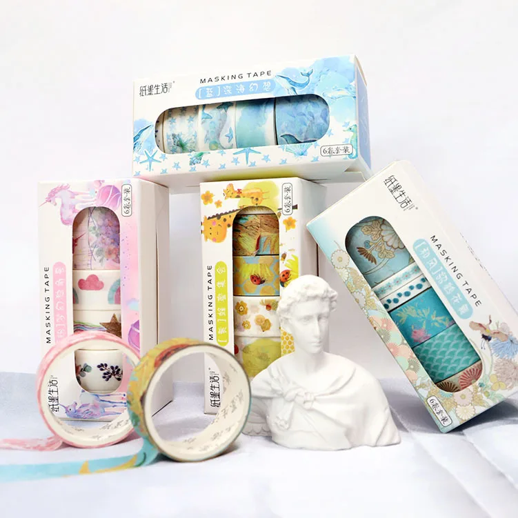 6 шт./лот Ловец снов Единорог васи лента Diy декоративная Скрапбукинг