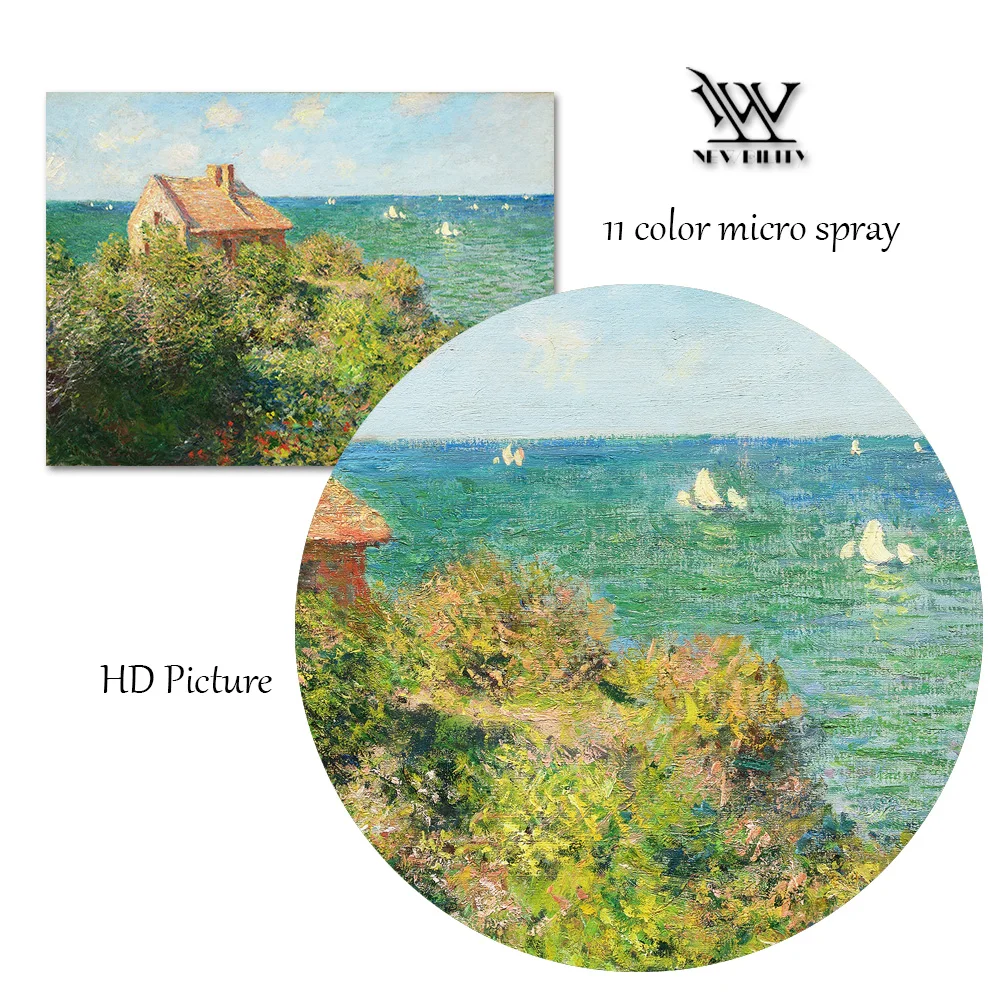 Картина на холсте с морским пейзажем Monet Impression винтажные современные плакаты и