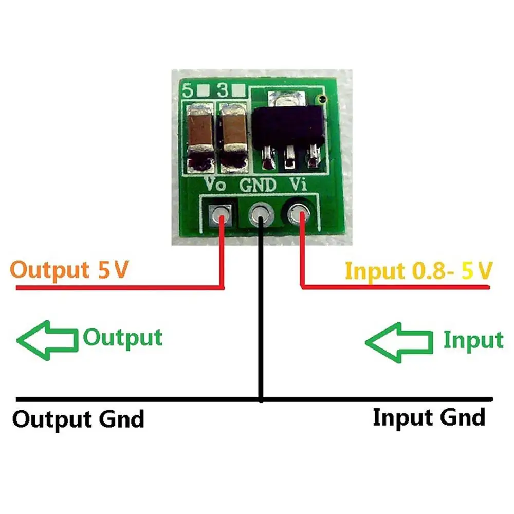 

5Pcs/lot Mini DC-DC 0.8-5V to 5V Step-up Boost Power Module Board For DIY Free Shipping