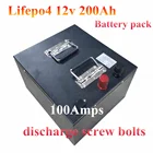 12,8 v lifepo4 12v 200ah батарея литий-полимерные для двигателя, китайское производство Домашний набор солнечных панелей для автофургонов, солнечная система Гольф Троллинг + 10A зарядное устройство