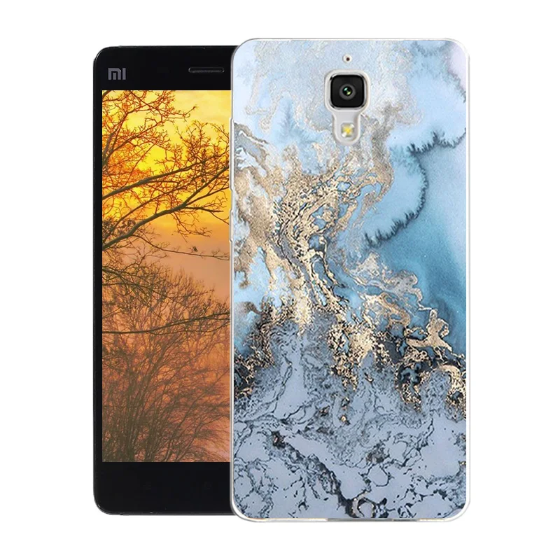 Мягкий чехол для Xiaomi Mi4 силиконовый Mi 4 Funda модный напечатанный ТПУ телефона M4