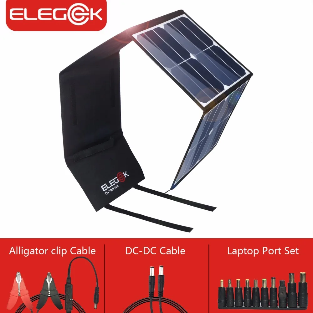 ELEGEEK 50 Вт портативный складной солнечная панель Зарядное устройство USB В 5