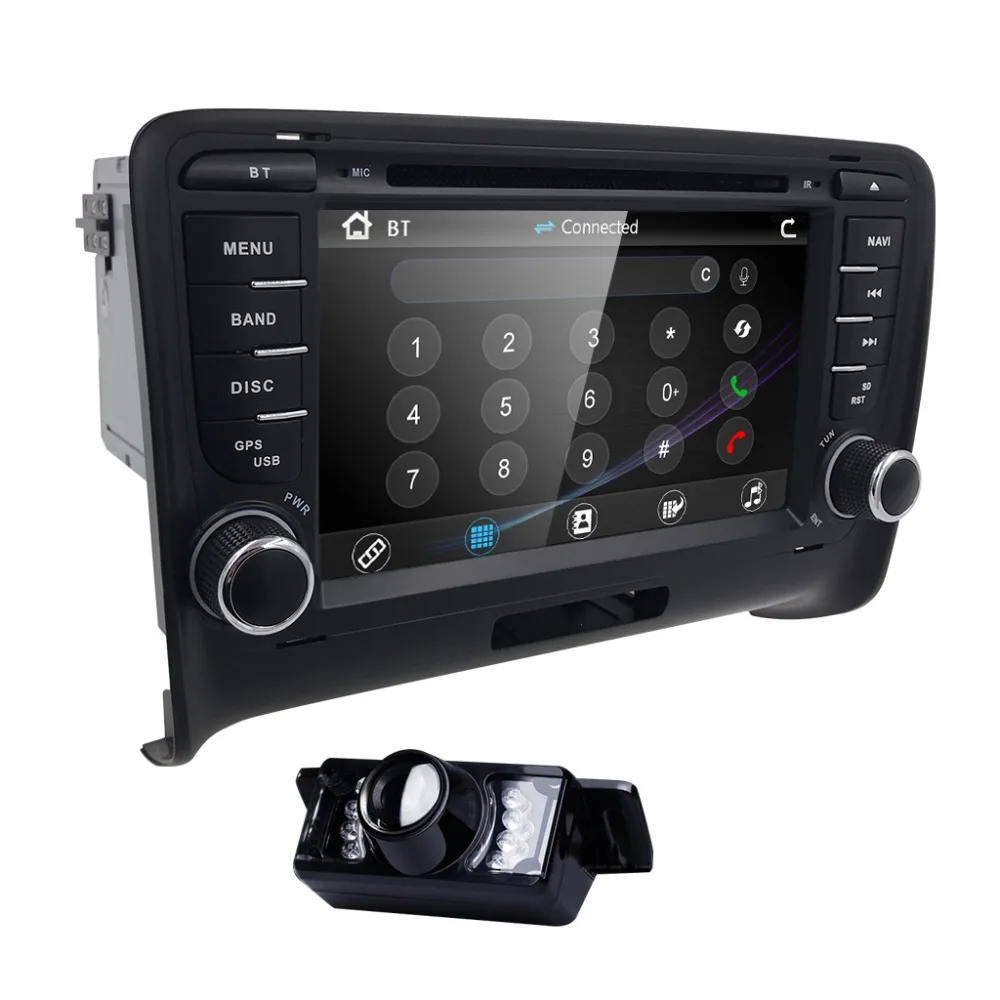 Сенсорный экран 2 DIN автомобильный DVD GPS Радио стерео для AUDI TT 2006-2014 MK2 аудио dvd плеер