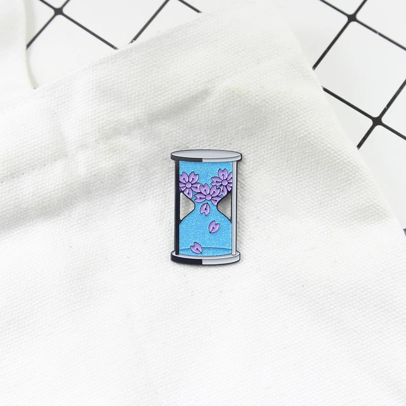 XEDZ новый тренд песочные часы с цветком вишни фиолетовые цветами модные