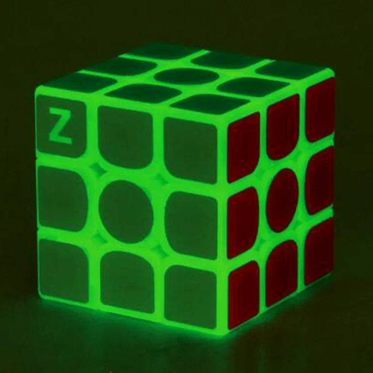 Новейший Zcube 3x3x3 профессиональный магический куб зеленый свет Прозрачный
