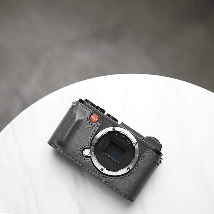 Mr. stone брендовый чехол для камеры Leica CL из натуральной кожи, сумка ручной работы, Половина корпуса, Нижняя крышка - Цвет: Grey