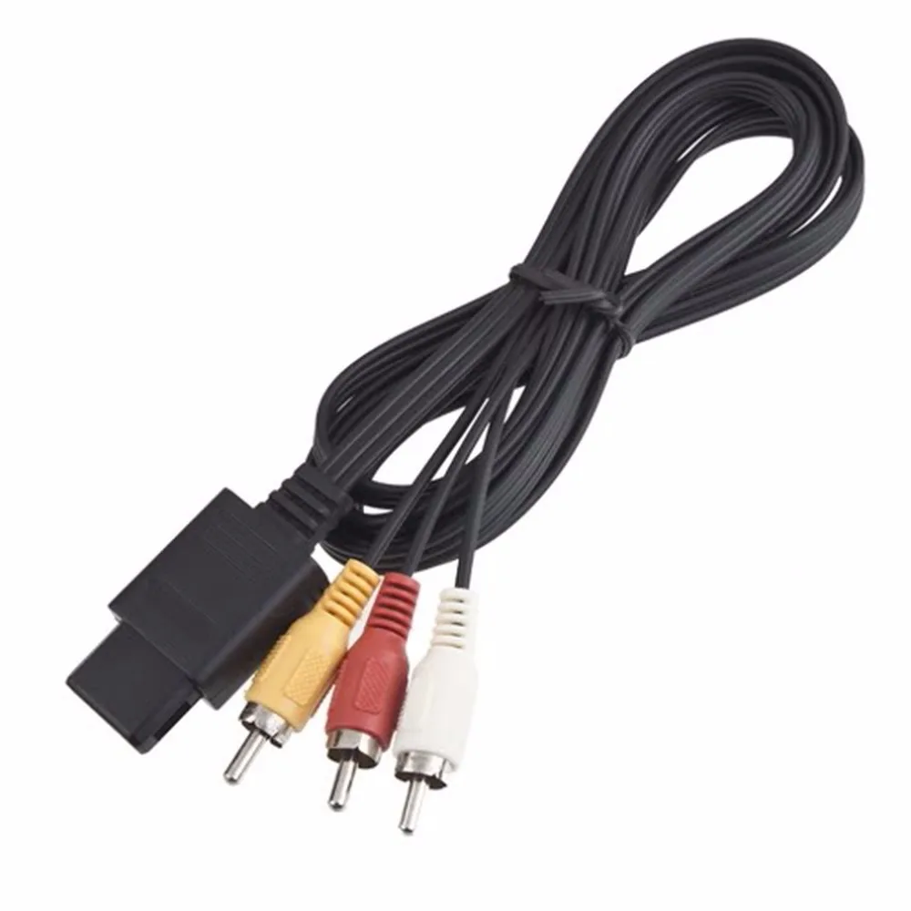 160 см AV TV RCA видео шнур кабель для игрового Куба/для SNES GameCube/для Nintendo N64 64 оптовый