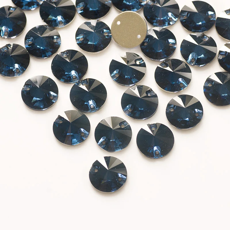 Yanruo 3200 Круглый Монтана Стекло Стразы для нашивки хрустальные камни плоской