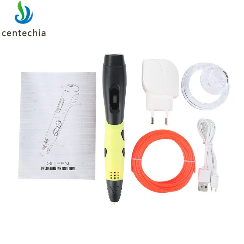 3D USB ручка Centechia для рисования принтер с бесплатным 3 м филаментом креативный