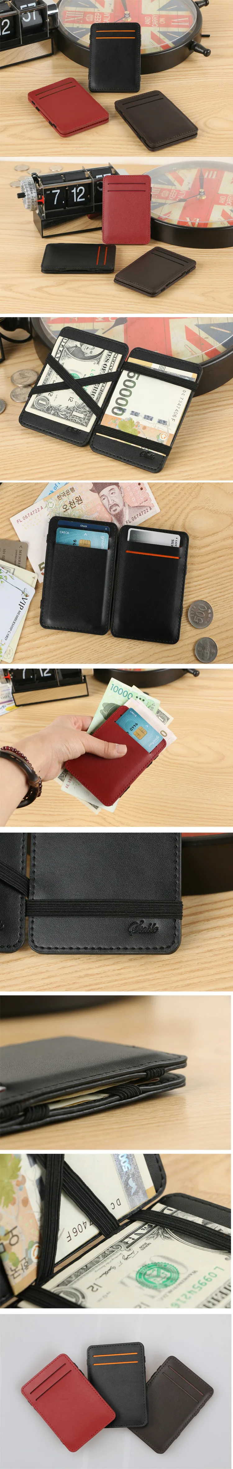 KUDIAN BEAR кожаный волшебный кошелек мужской бренд высокое количество держатель для карт кошелек короткий маленький кошелек органайзер для карт BID111 PM49