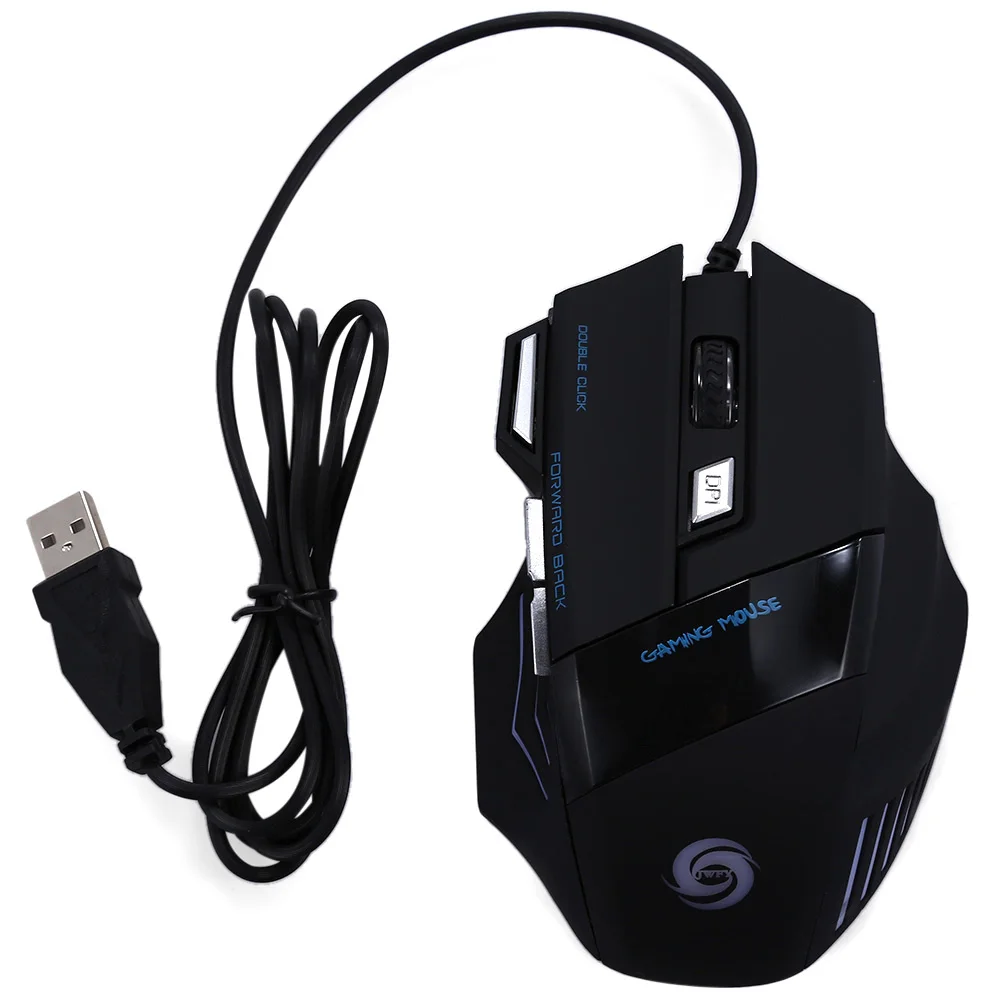 Hxsj jwfy USB Проводная компьютерная мышь 5500 Точек на дюйм 7 Пуговицы LED Оптическая Мышь