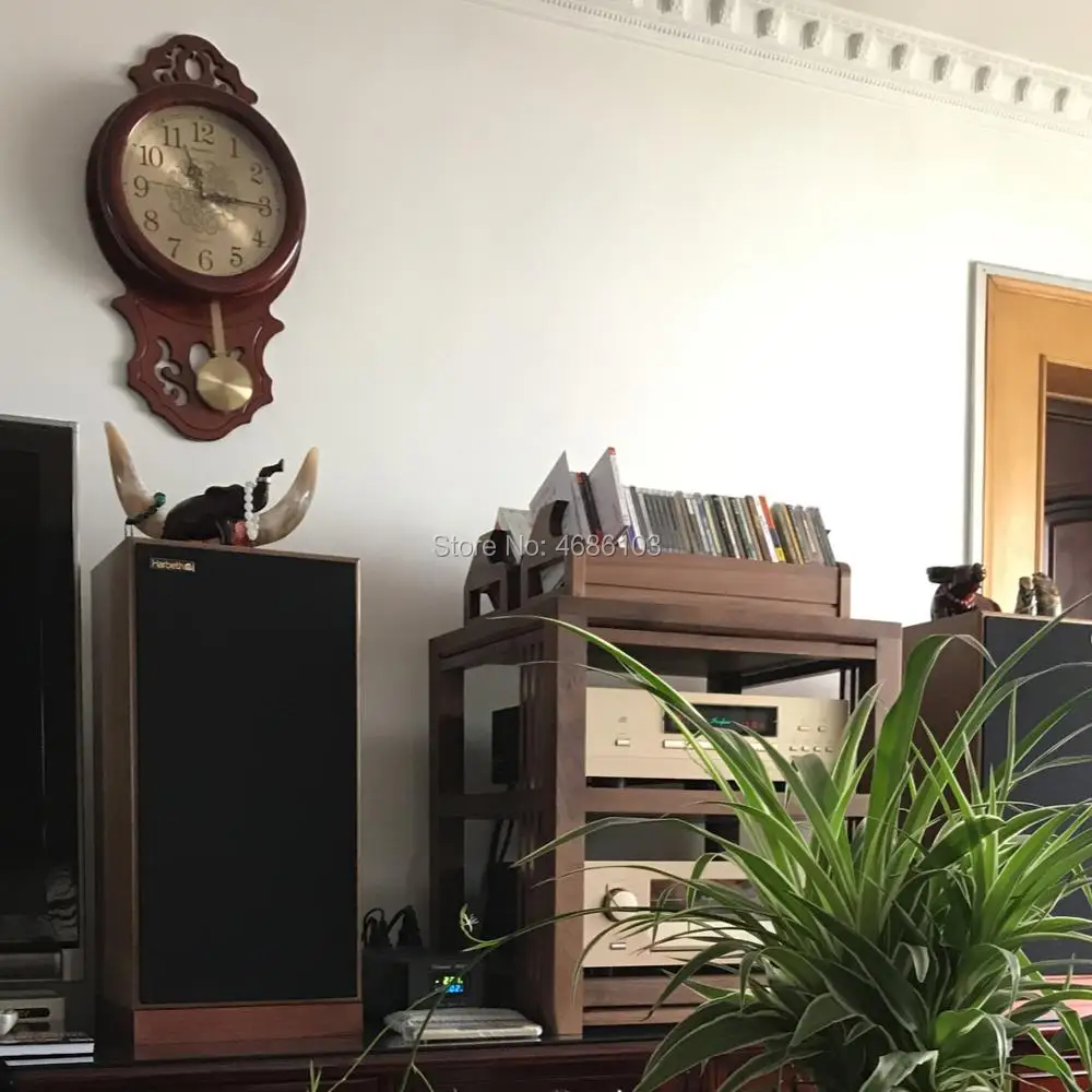 Высококачественная cd Стойка из орехового дерева cd коробка ретро стиль cd Стойка для хранения caja cd делает вас дома красивым