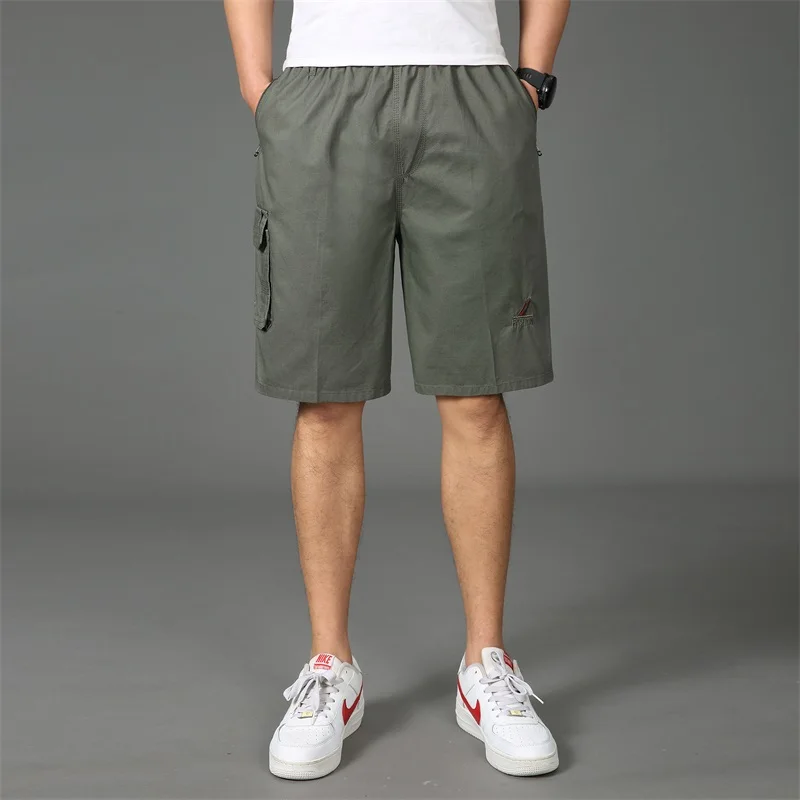 Брендовая одежда мужские летние шорты с эластичной резинкой на талии