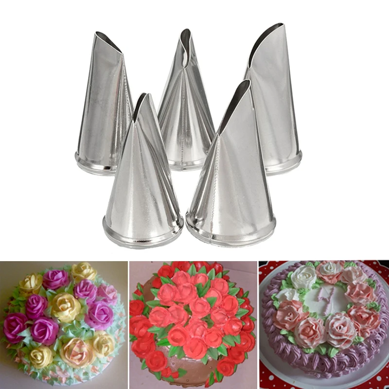 5 шт. кондитерские насадки для украшения торта из нержавеющей стали|pastry tools|baking