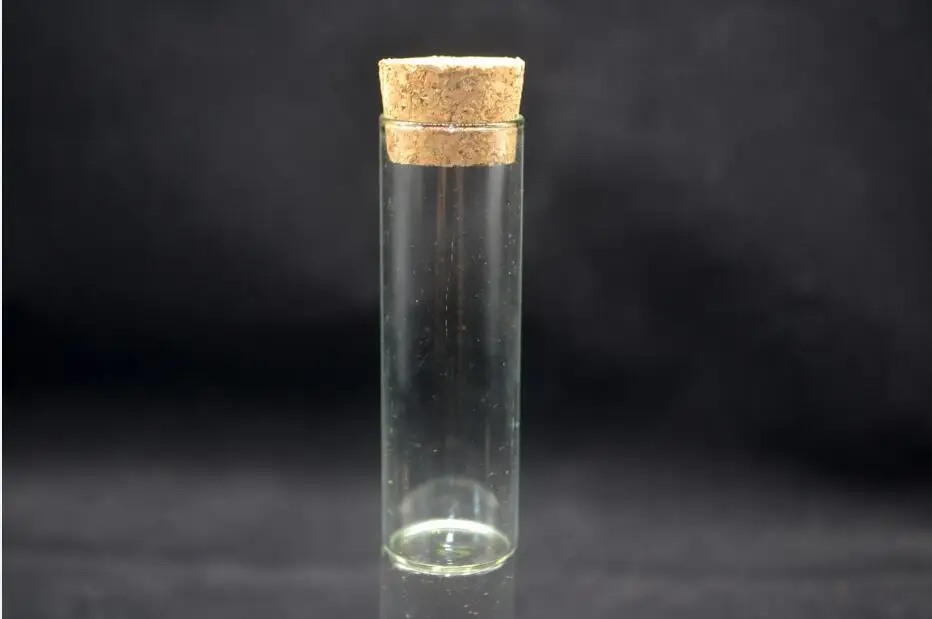 

50pcs/lot 27x70x24mm 25ml Tiny Glass Bottle with Cork Transparent Empty Spices Bottles Mini Jars perfume Vials pendnat Craft