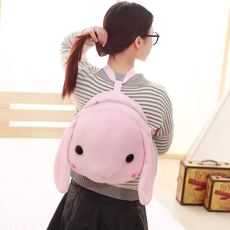 Большие уши кролик 30 см рюкзак Наклонная Сумка Мягкая Кукла Плюшевая Игрушка для