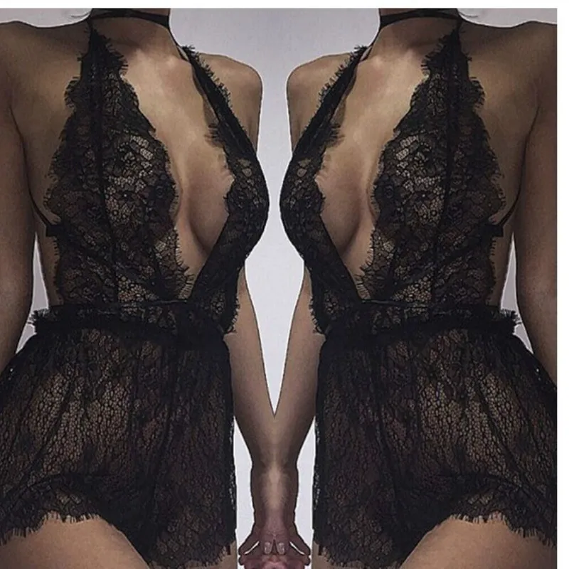 2018 новый сексуальный полые Для женщин пижамный комплект ремень ночная рубашка