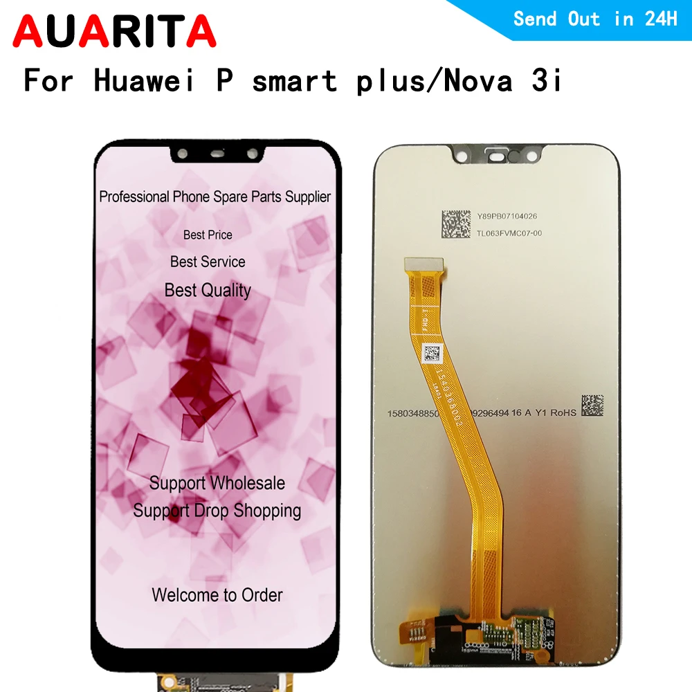 ЖК дисплей 6 3 дюйма для Huawei Nova 3i / P Smart Plus Nova3i L21 LX1 сенсорная панель дигитайзер