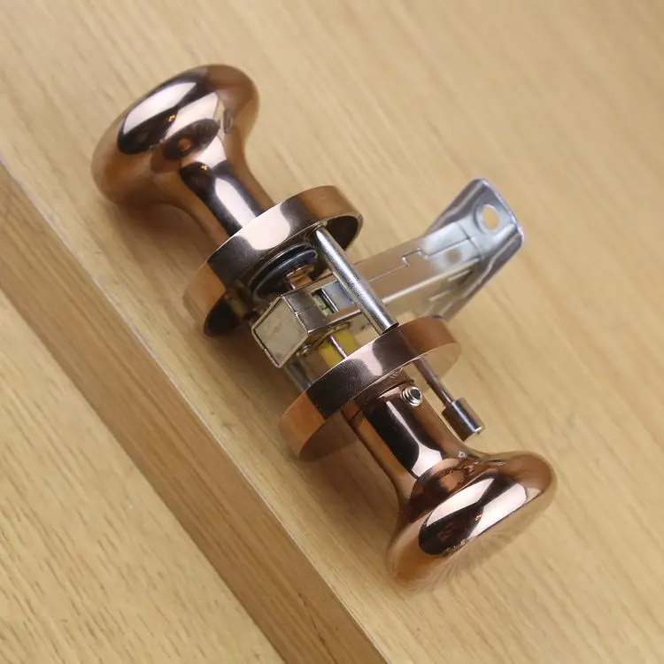 Бесшумный дверной замок для спальни европейский стиль антикварный шариковый