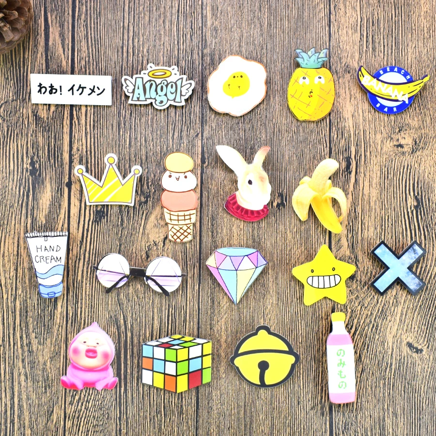 Акриловые значки и булавки для одежды 3d аниме милые Мультяшные нашивки на