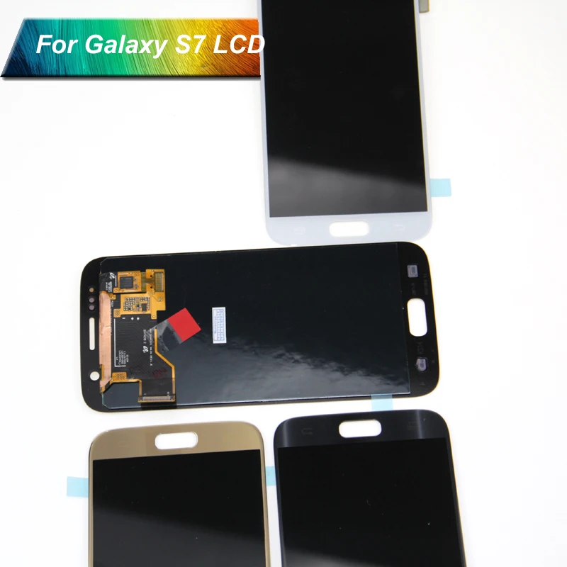 Супер AMOLED для samsung galaxy s7 G930 G930F сменный ЖК-экран черный белый золотой + Инструменты