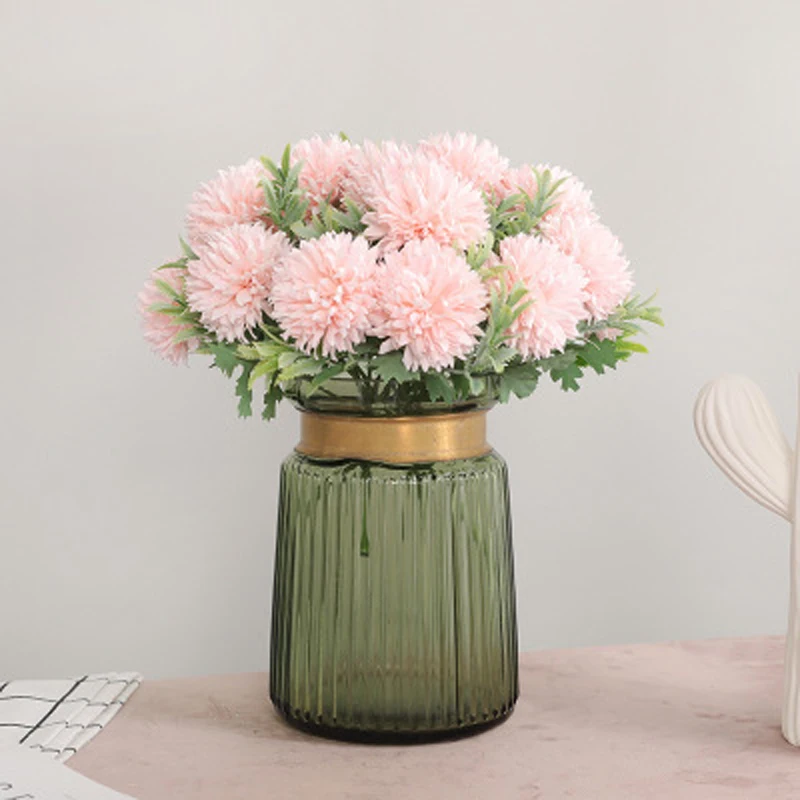 5 Heads/pc Artificial Dandelion Flower Ball Simulation Real Touch 7 Styles Fake Home Decoration Wedding Holding KGH0033 | Дом и сад